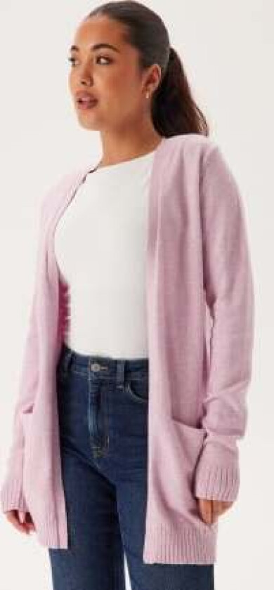 Viril Open L/S Knit Cardigan Winsome Orchid Detail:MELANGE M