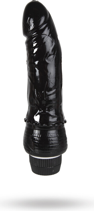 20cm Realistic Vibrating Dong - Svart