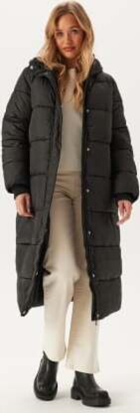 Pcmaddie Long Puffer Jacket Black L
