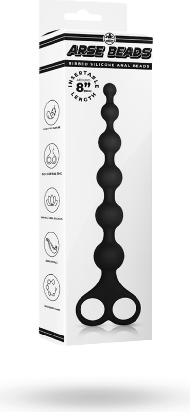 ARSE BEADS #1 BLACK SILICONE
