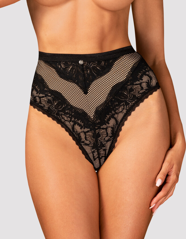 OLVIDIA - BLACK SEE-THROUGH PANTIES