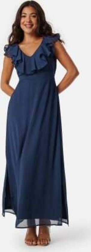 Vifalia V-neck Long Dress Navy Blazer 38