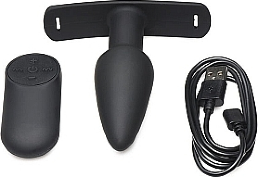 Bum-Tastic 28X Silicone Anal Plug with Harness & Remote Control