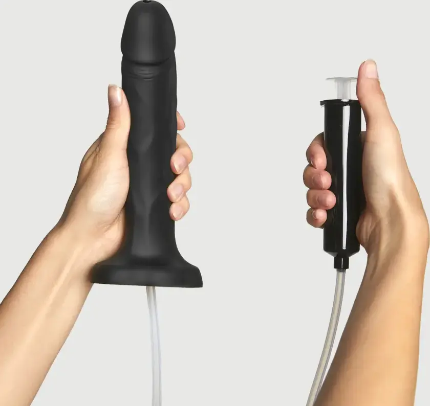 SQUIRTING DILDO CUM BLACK - XL