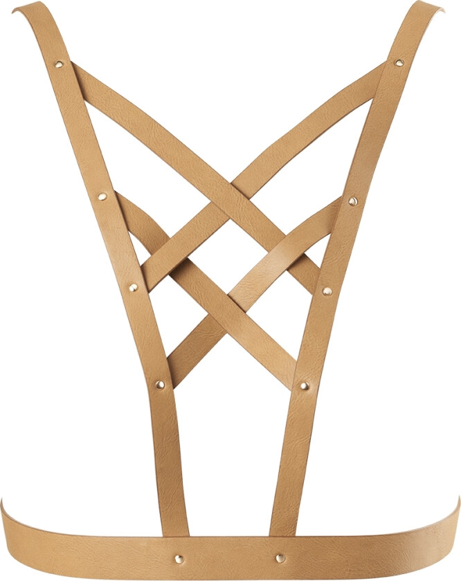 Maze Cross Cleavage Harness - Brown