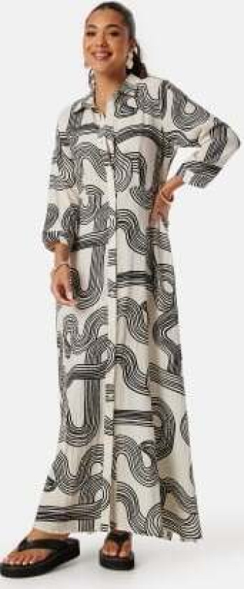 Objalli 3/4 Shirt Dress Sandshell 34