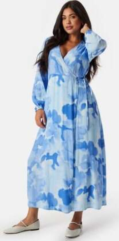 Slfsusie Ankle Wrap Dress Cashmere Blue 40