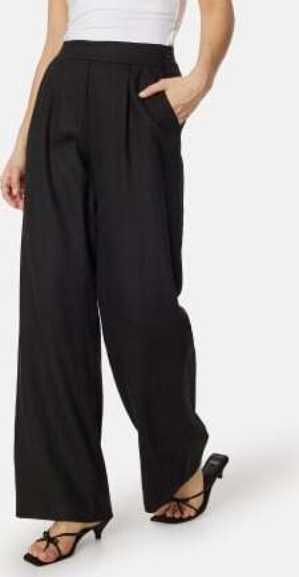 Vijolanda High Waist pleated pants Black 38