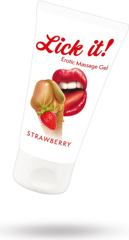 Lick it! Erotic Massage Gel Strawberry - 50 ml