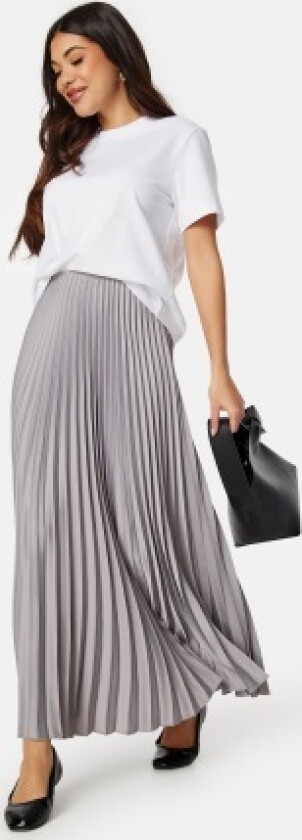 Slftina long plisse skirt Sleet 36