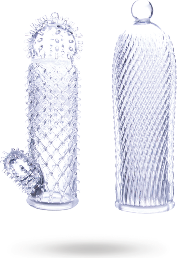 ICE CRYSTAL STRECHY SLEEVES CLEAR