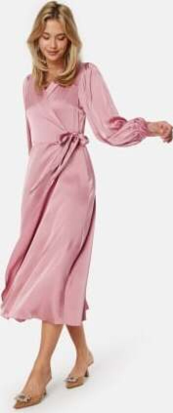 Vienna Ravenna L/S Ankle Wrap Dress Pink 36