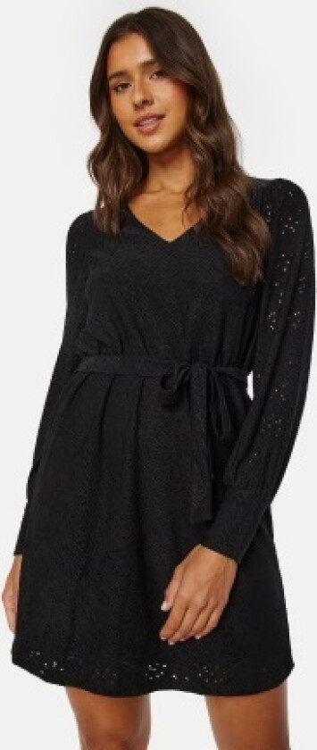 Paulina V-Neck Short Dress Black S