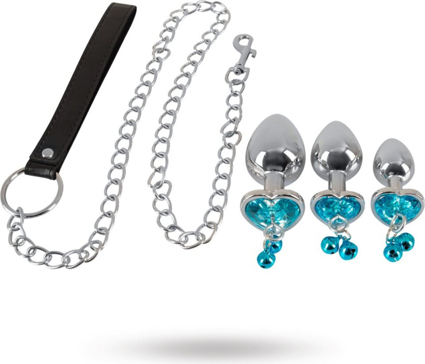 Butt Plug Set with Leash