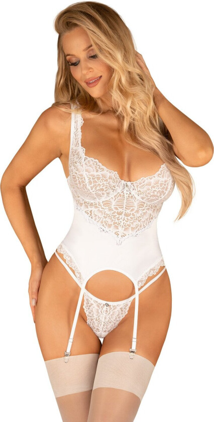 Amor Blanco Corset & Thong White
