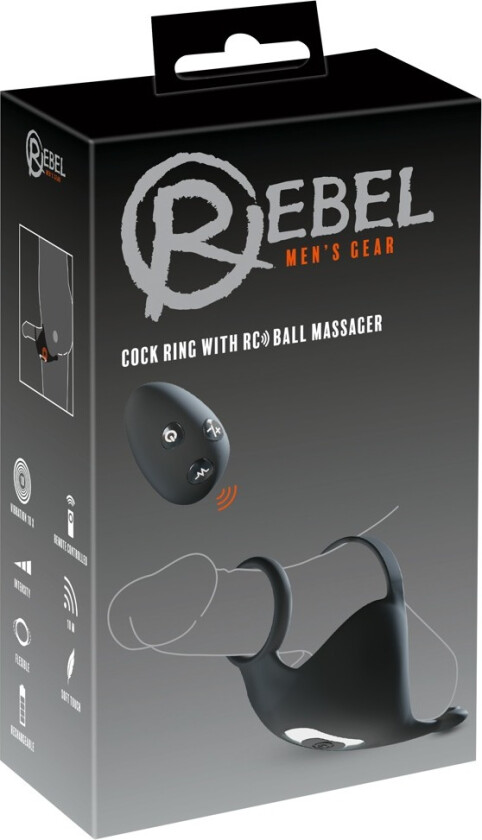 Cock ring with RC ball massager