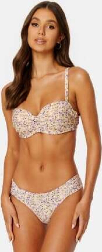 Mila Twisted Bikini Top Yellow / Floral 70B