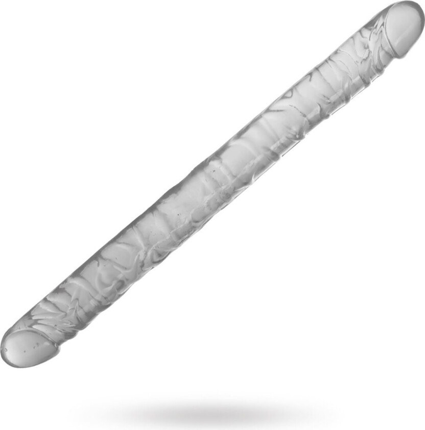44.5cm Realistic Double Dildo - Clear