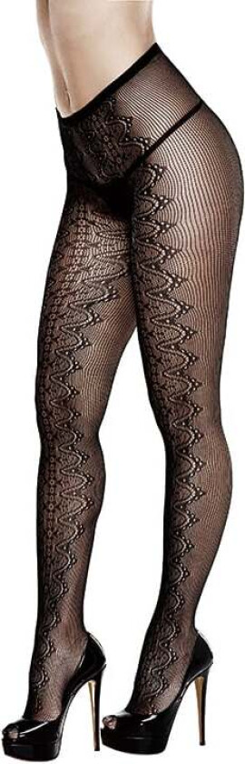 Serpentine Jacquard Pantyhose