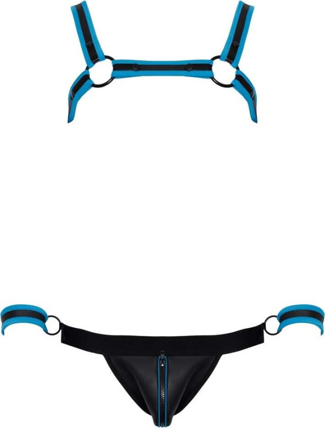 Chest Harness Jock and 2 handcuffs