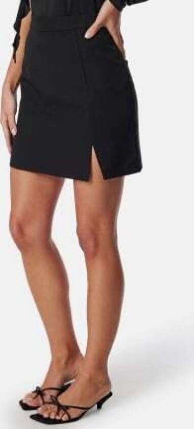 Pcbozzy Hw Slit Skirt Black XS