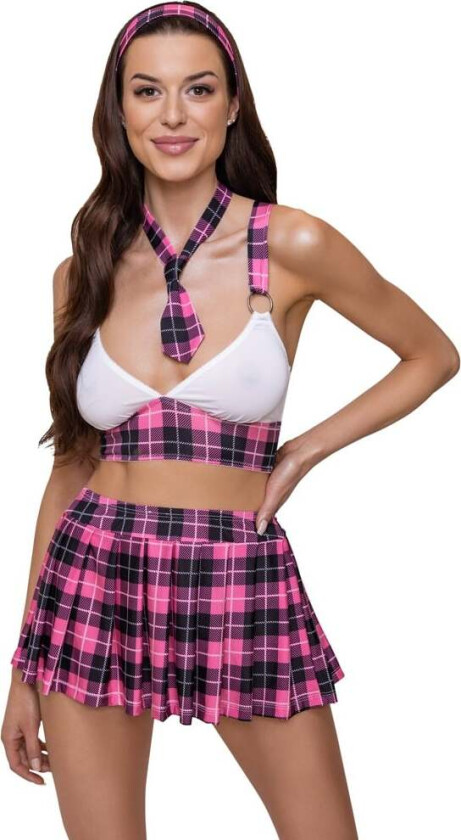 School Uniform Costume – Skirt, top, tie & headband