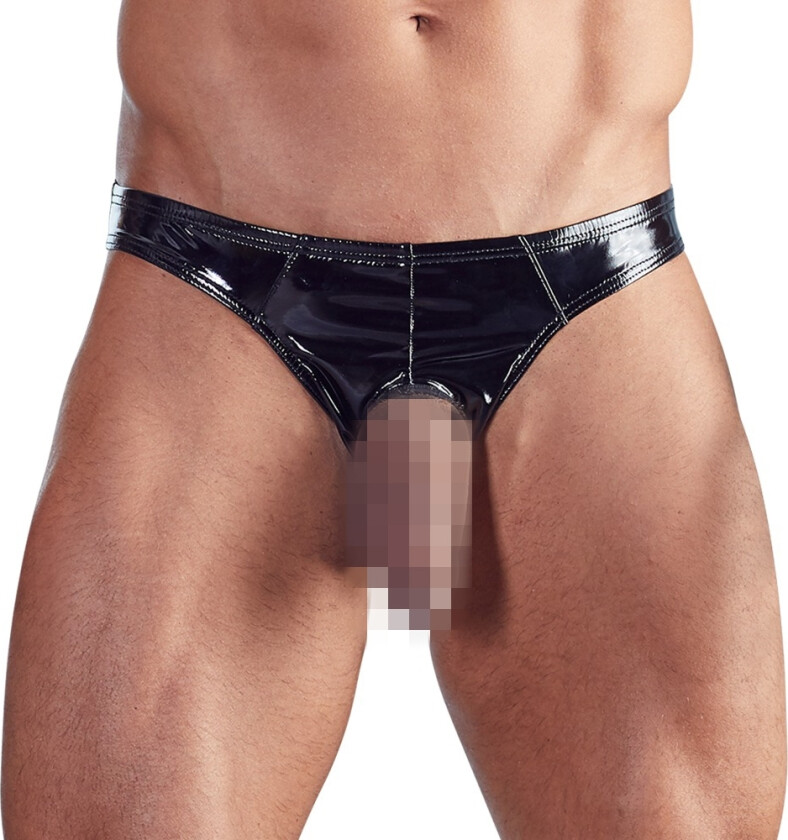 Men's Peek-A-Boo Vinyl Briefs