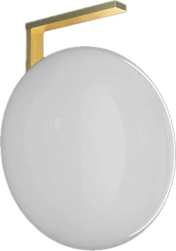 Alba 194 vegglampe opal, messing