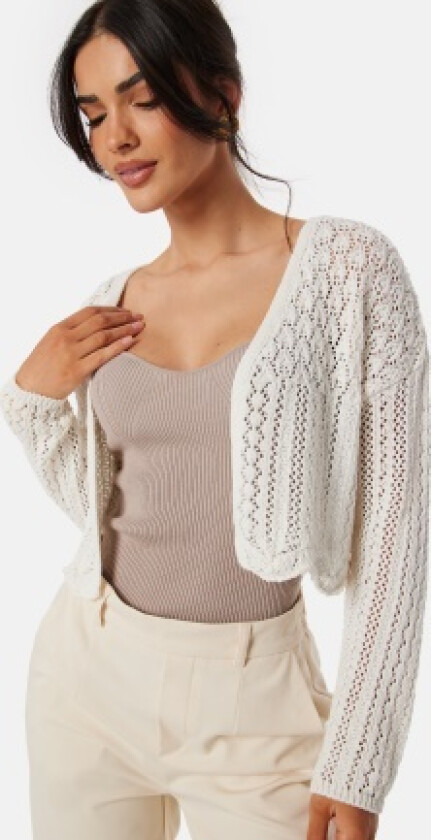 Onlnola Life Open Cardigan Cloud Dancer L