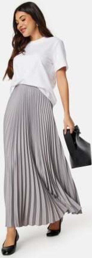 Slftina long plisse skirt Sleet 34