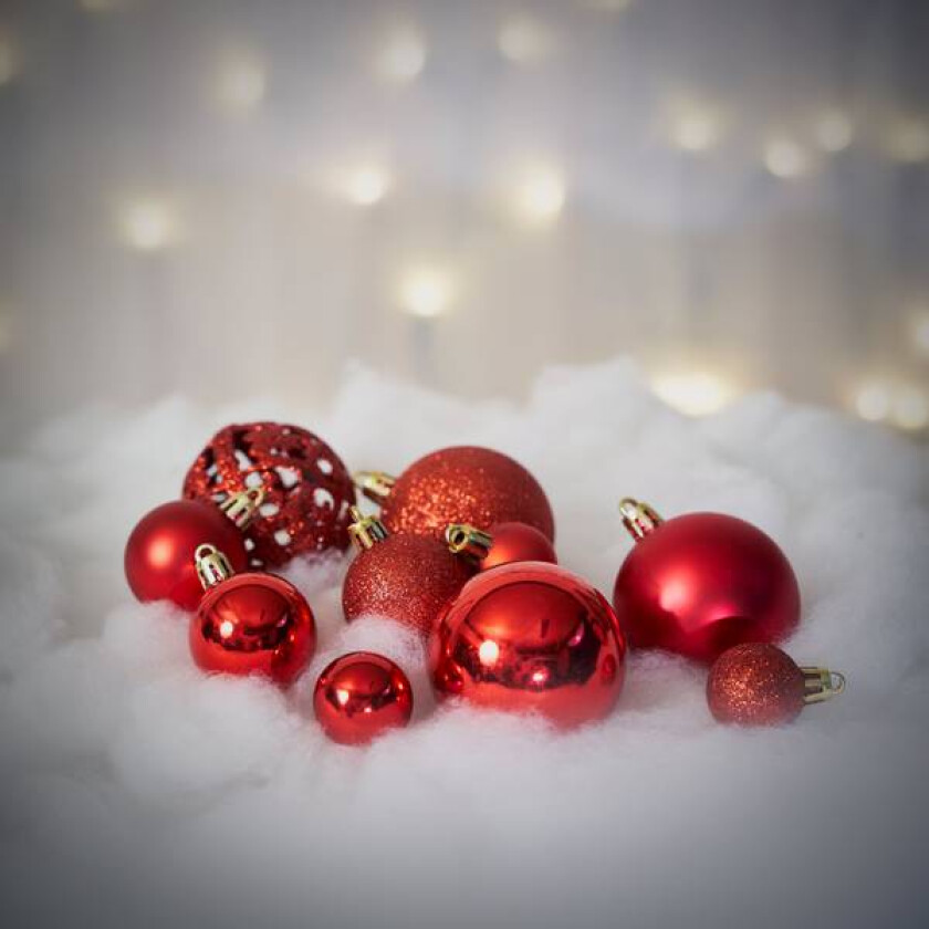 Juletrekuler røde 100 stk