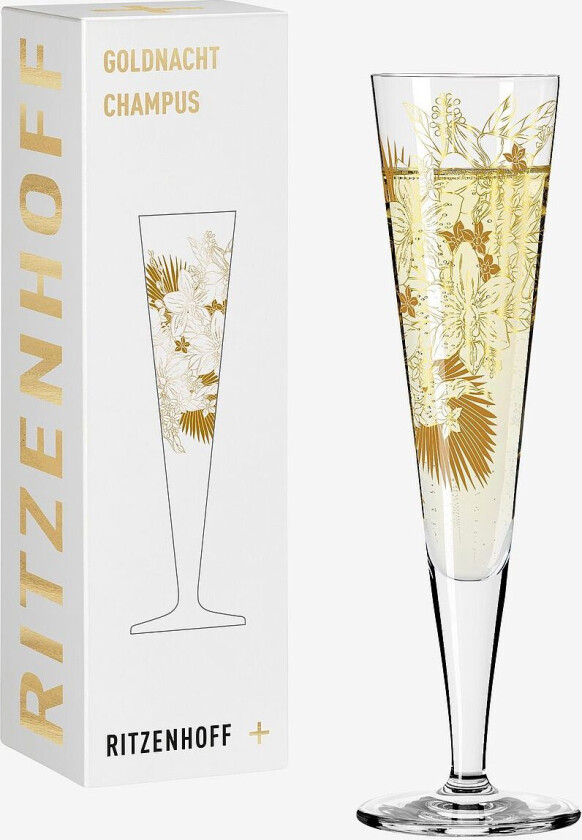 Champagneglass Goldnacht NO:31, Transparent