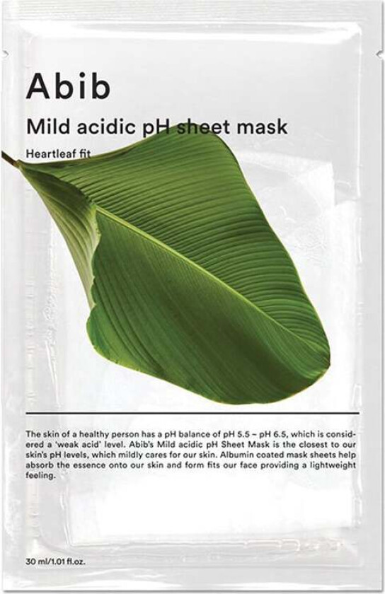 Mild Acidic Ph Sheet Mask Heartleaf Fit
