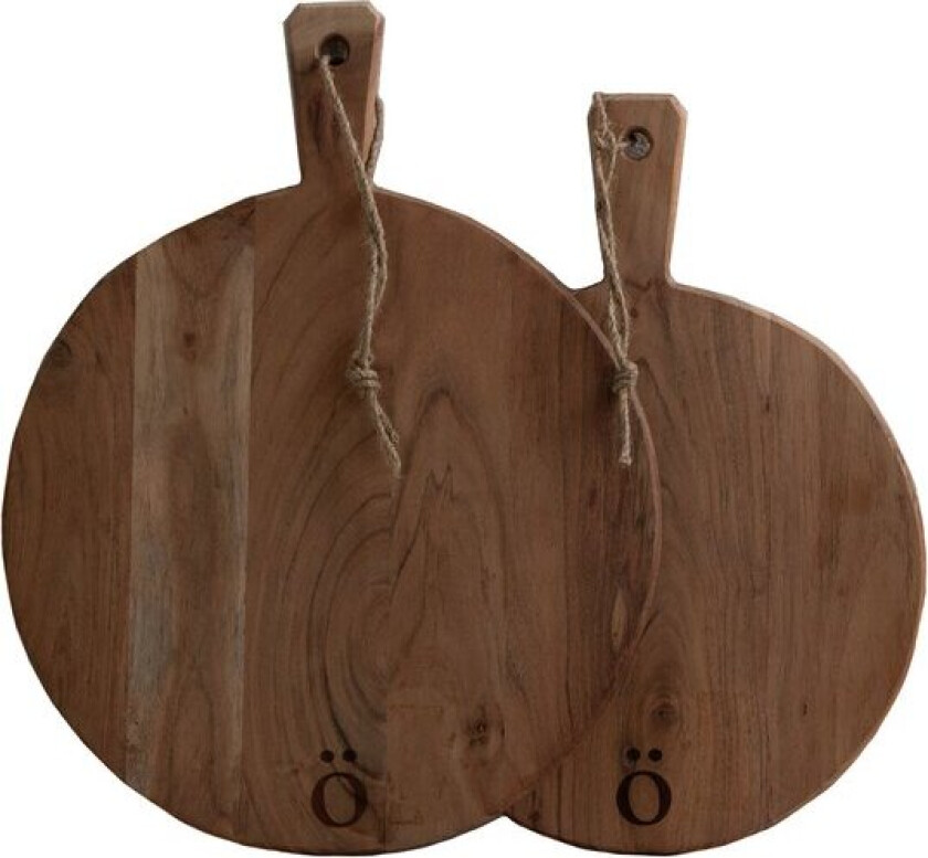 - Olai skjærebrett 2 stk akasietre