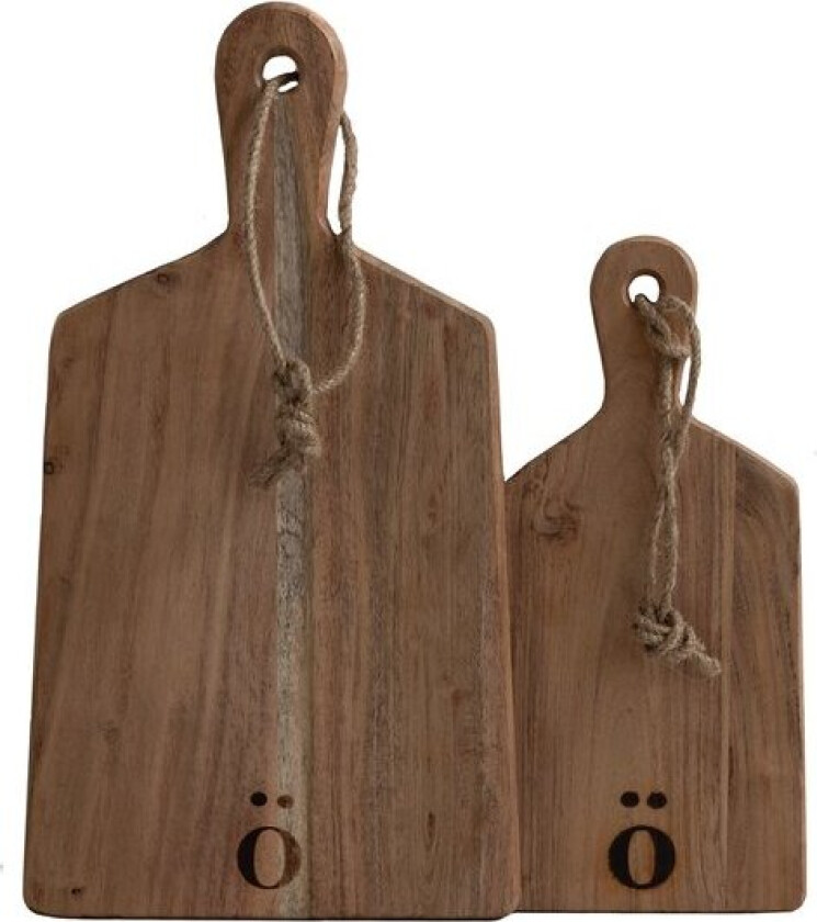 - Peder skjærebrett 2 stk akasietre