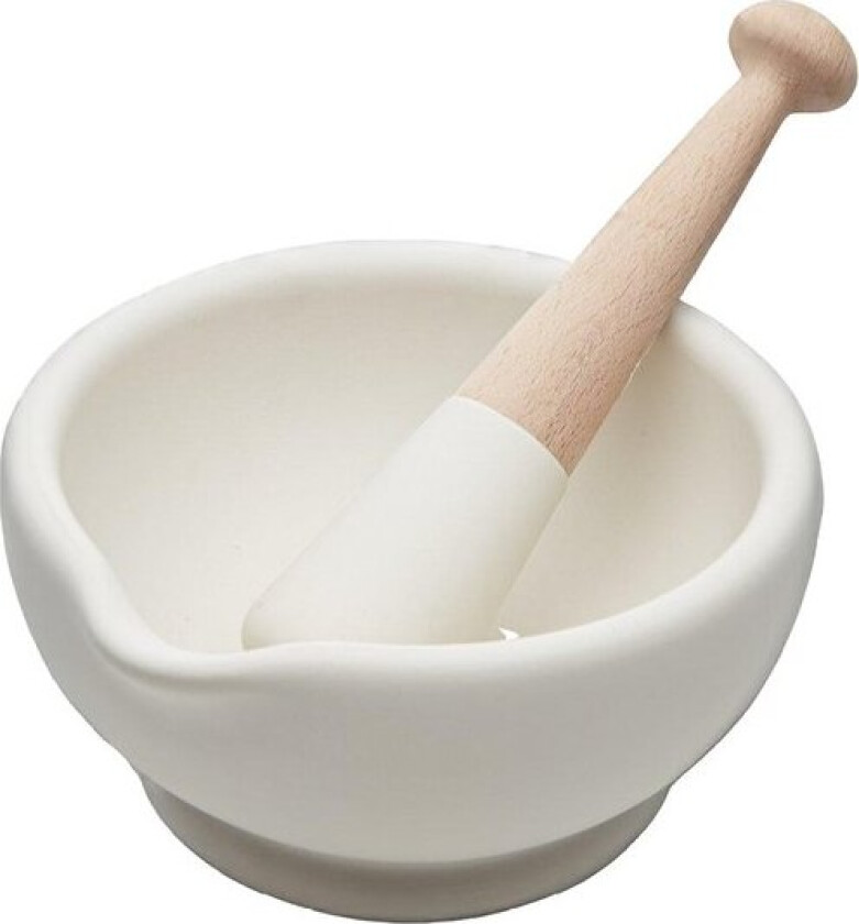 Bilde av - Morter og pistill 21 cm hvit