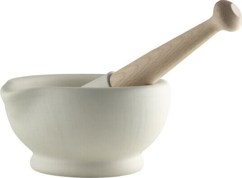 Bilde av - Morter og pistill 17 cm hvit