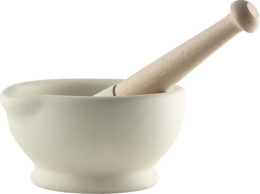 Bilde av - Morter og pistill 13 cm hvit