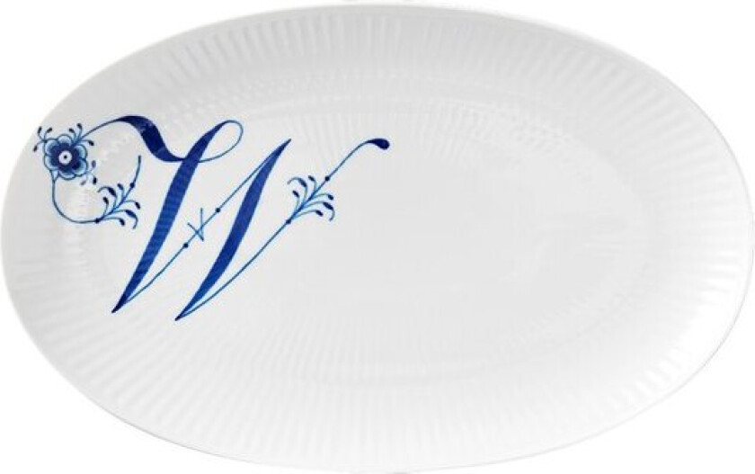 - Alfabet oval tallerken W 23 cm