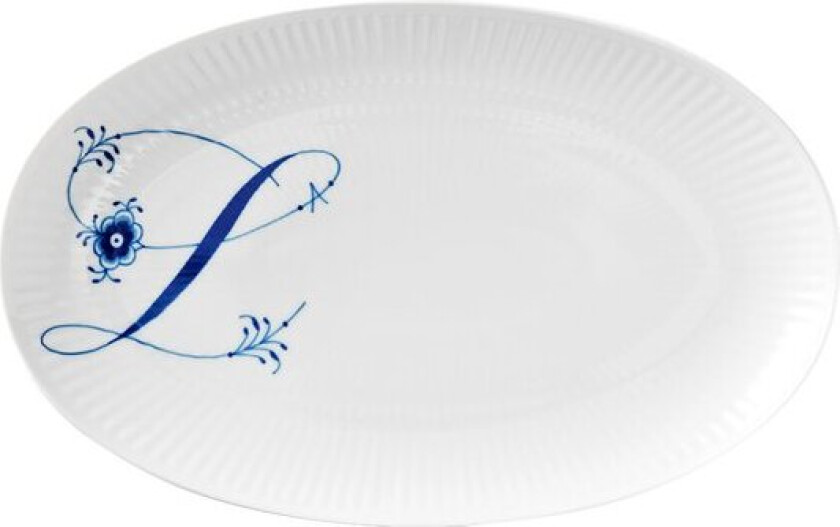 - Alfabet oval tallerken L 23 cm
