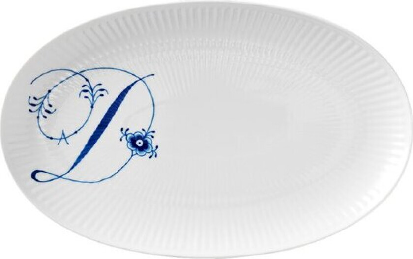 - Alfabet oval tallerken D 23 cm