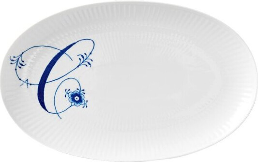 - Alfabet oval tallerken C 23 cm