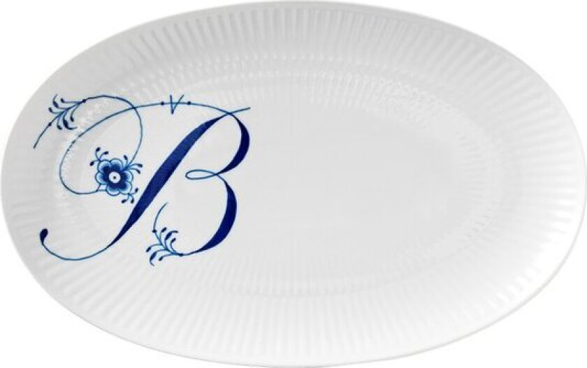 - Alfabet oval tallerken B 23 cm