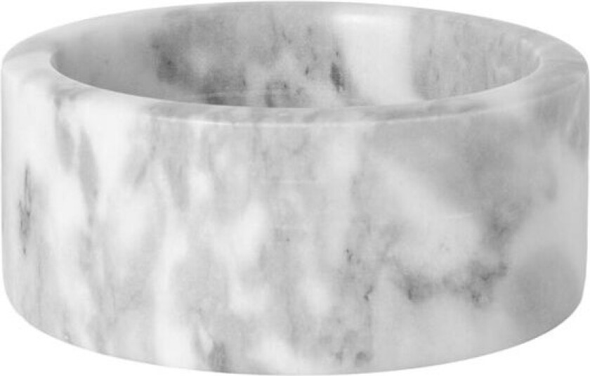 - Marmor fat 12 cm hvit