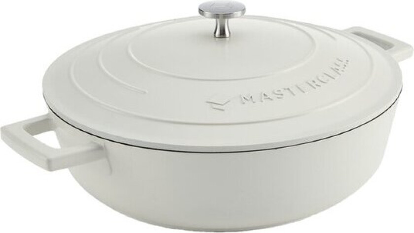 - Cast Aluminium lav gryte 4L 29 cm krem