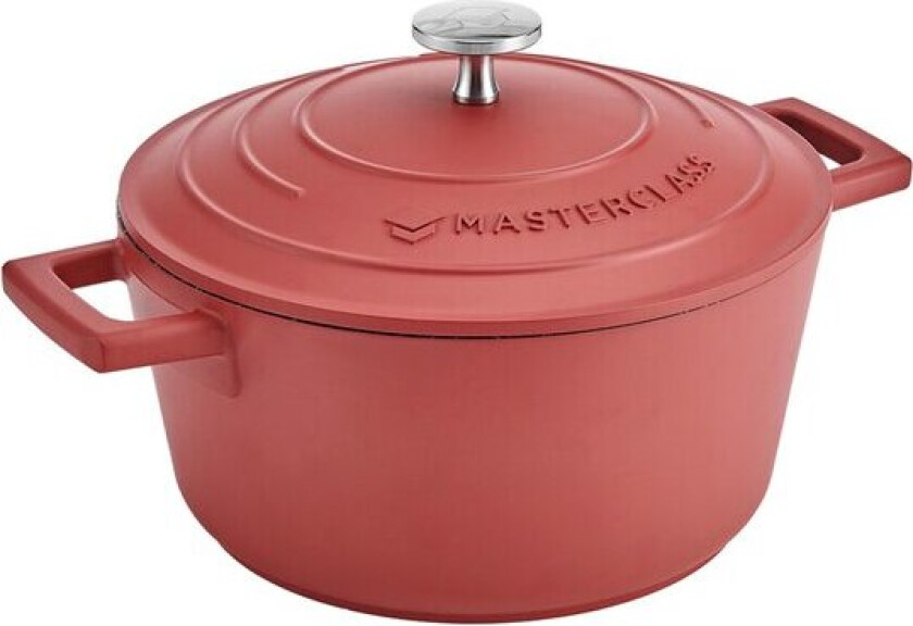 - Cast Aluminium gryte 2,5L 21 cm rød