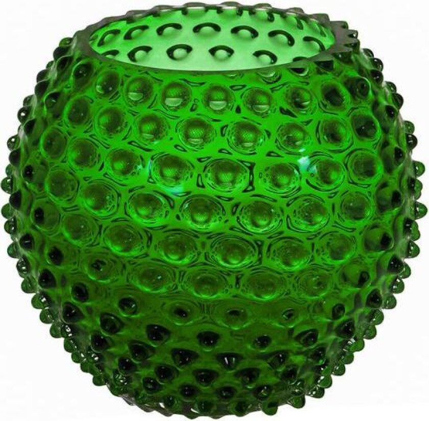 - Hobnail vase 18 cm dark green