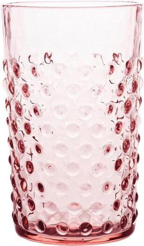 - Hobnail glass 20 cl rosaline