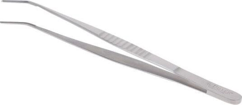 Bilde av - Matpinsett med bøyd spiss 30 cm stål