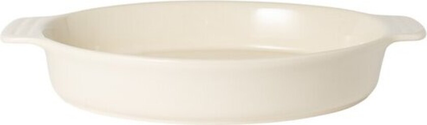 - Classic ildfast form 37x25 cm oval hvit